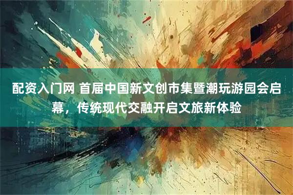 配资入门网 首届中国新文创市集暨潮玩游园会启幕，传统现代交融开启文旅新体验